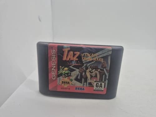 Taz in Escape From Mars (Sega Genesis, 1994) Authentic Cart Only