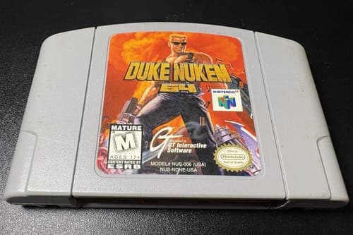 Duke Nukem 64 Nintendo 64 N64 Game Cartridge NTSC-U/C M Rated GT