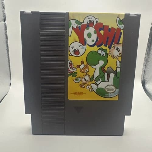 🌟 Yoshi (Nintendo NES 1992) Authentic Cartridge –Tested & Working –Clean Label