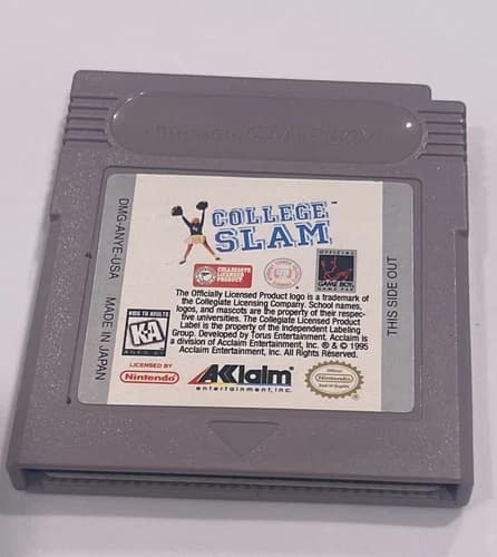 College Slam - Original Nintendo Gameboy - USED
