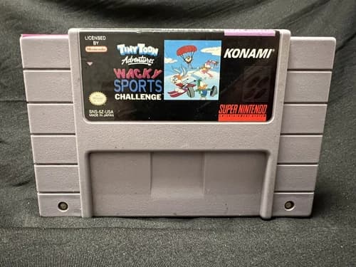 Tiny Toon Adventures Wacky Sports Challenge Super Nintendo SNES Video Game