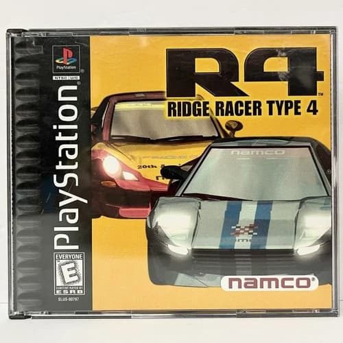 R4: Ridge Racer Type 4 (PlayStation 1 PS1, 1999) CIB Complete w Manual Reg Card