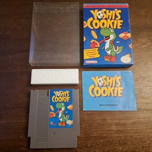 Yoshi's Cookie (Nintendo Entertainment System NES) Complete - Tested - Authentic