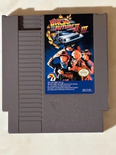 Nintendo NES Back to the Future II & III (Cleaned, Tested & Working)