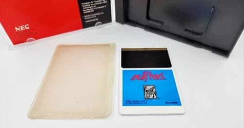 Aero Blasters (TurboGrafx-16, 1990) TG16 Complete In Case With Manual and HuCard