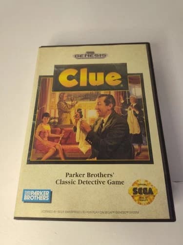 Clue for Sega Genesis - COMPLETE Manual And Case