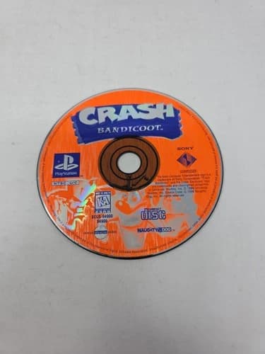 Crash Bandicoot PlayStation 1 PS1 Black Label Disc Only Loose Disc Tested