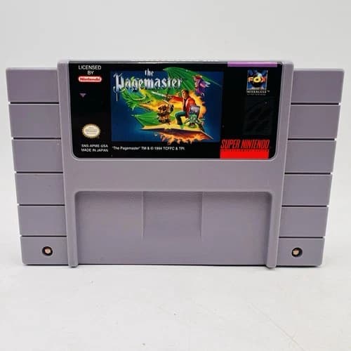 The Pagemaster SNES Super Nintendo Entertainment System, 1994