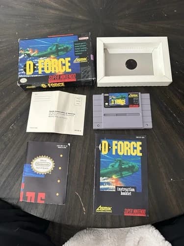 Super Nintendo SNES Game D-Force CIB Complete In Box