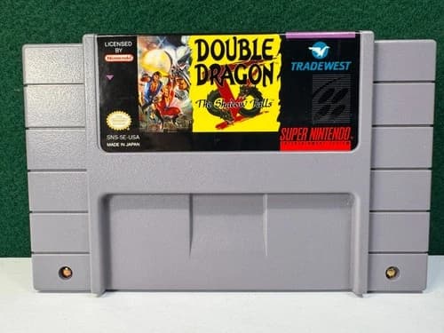 Double Dragon V: The Shadow Falls (Super Nintendo SNES, 1994) Authentic. Working