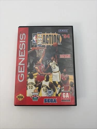 Sega Genesis NBA Action 94 Complete In Box W/Manual- VG+ TESTED