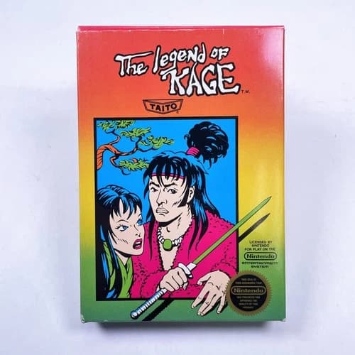 The Legend Of Kage NES Nintendo Game 1987 Taito CIB Five Screw Variant
