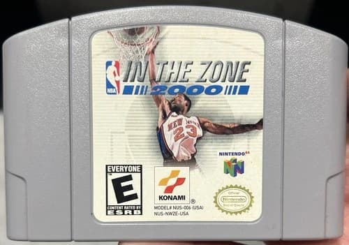 NBA In the Zone 2000 (Nintendo 64, 2000) N64 - AUTHENTIC - TESTED & WORKING