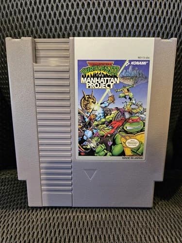 Teenage Mutant Ninja Turtles III The Manhattan Project Authentic Nintendo NES NM