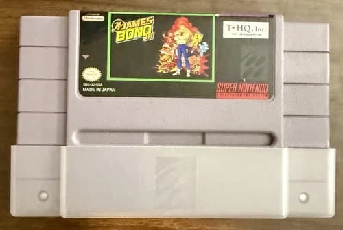 Super Nintendo James Bond Jr Game Cartridge Only