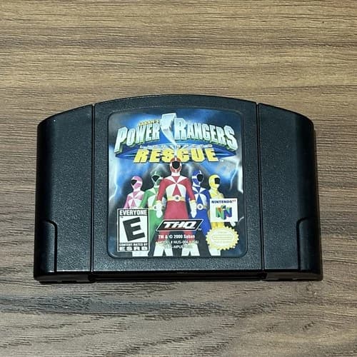 Power Rangers Lightspeed Rescue Nintendo 64 N64 Authentic Cartridge Tested Works