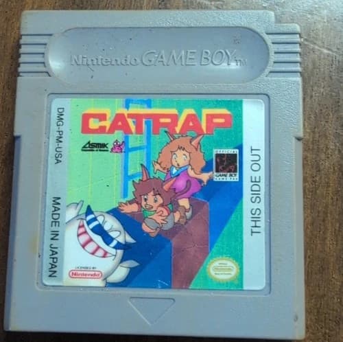 Asmik Catrap Puzzle Nintendo Game Boy Official Game Pak NTSC-U/C