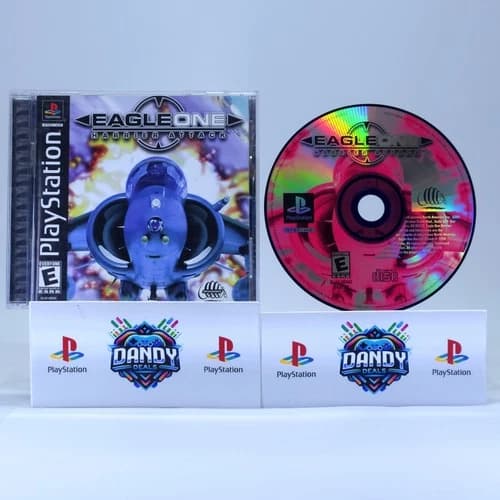 Eagle One Harrier Attack PS1 CIB W/ Manual - Tested - PlayStation