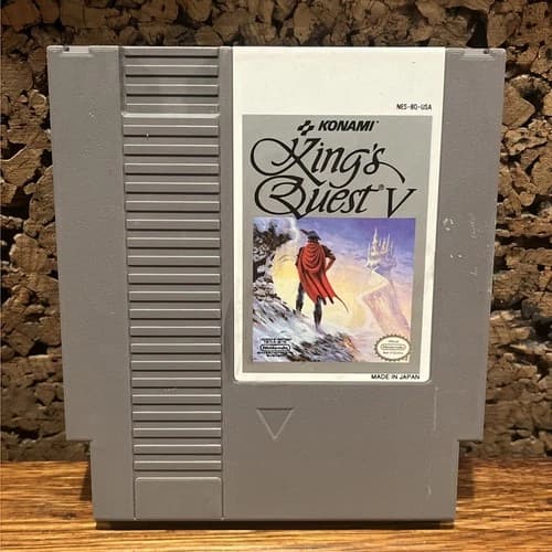 King’s Quest V NES Nintendo Authentic Cartridge Only Tested Working 1992
