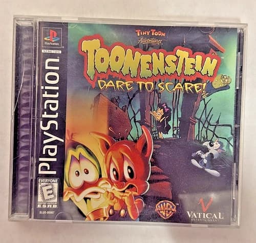 Tiny Toon Adventures Toonenstein Dare to Scare Sony PlayStation PS1