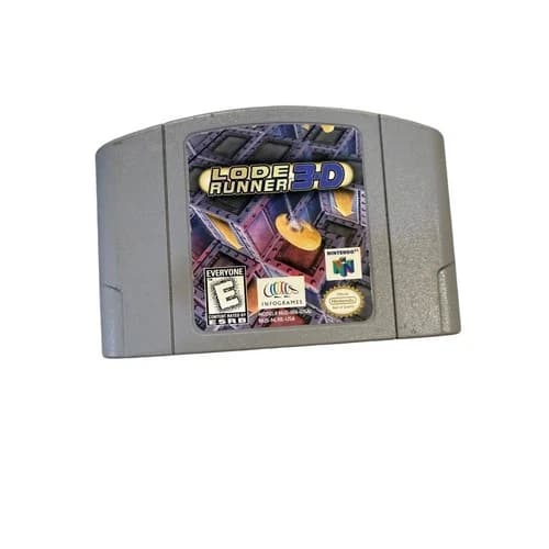 Lode Runner 3-D Nintendo 64 Video Game Multiplayer Puzzle N64 Authentic
