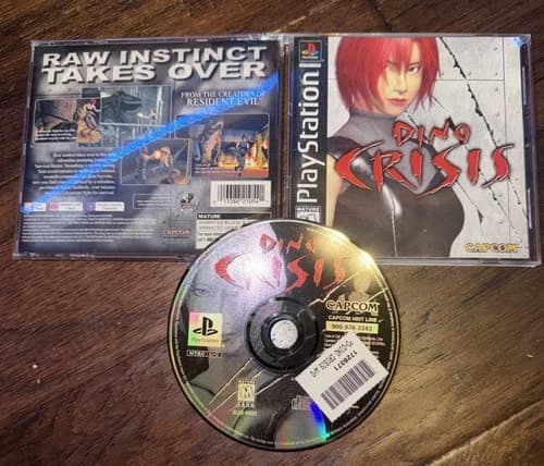 Dino Crisis (Sony PlayStation 1, PS1 1999) Complete W/ Reg Card