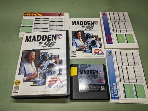 Madden NFL 96 Sega Genesis Complete in Box