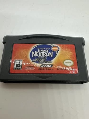 Jimmy Neutron Jet Fusion Nintendo Gameboy ADVANCE GBA Tested AUTHENTIC