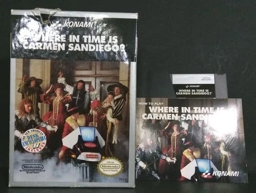 Where in Time is Carmen Sandiego (Nes)(1991) CIB. No Encyclopedia. Free Shipping