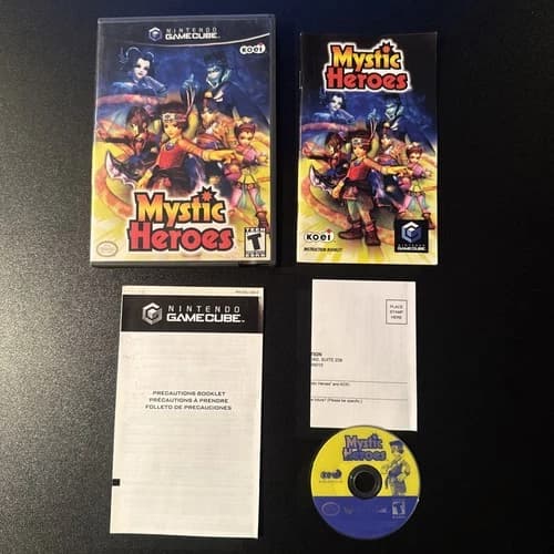 Mystic Heroes (Nintendo GameCube, 2002) CIB Complete w/ Reg Card - Tested