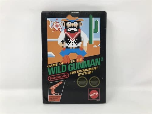 WILD GUNMAN - Nintendo nes - Complete in box CIB - AMAZING CONDITION