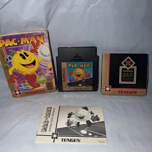 * Pac Man - Tengen (Nintendo NES) Complete CIB