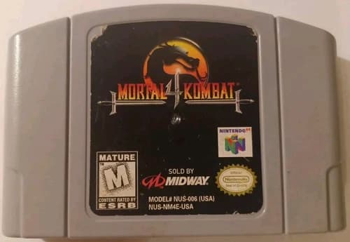 Mortal Kombat 4 N64 (Nintendo 64) AUTHENTIC Fast Shipping Tested and Working!