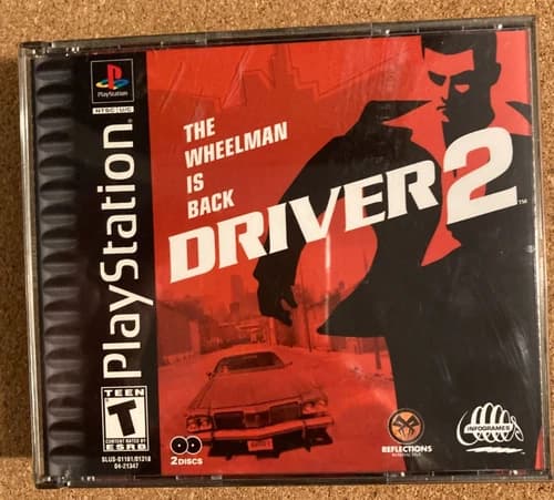 Driver 2 The Wheelman is Back ~PlayStation 1~PS1 Complete Tested +Manual 2 discs