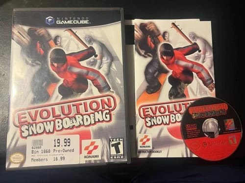 Evolution Snowboarding (Nintendo Gamecube, 2003) Complete Manual Very Rare