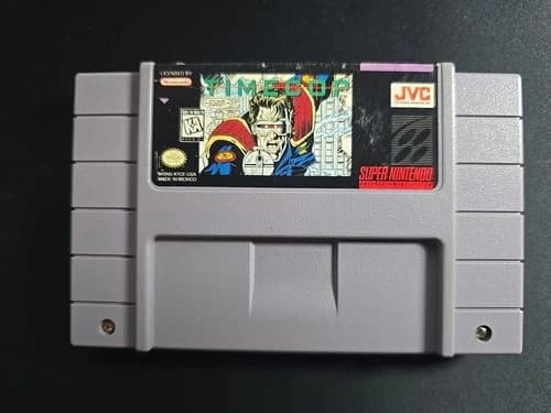 Time Cop SNES Super Nintendo Rare Game Cartridge Authentic Tested Works