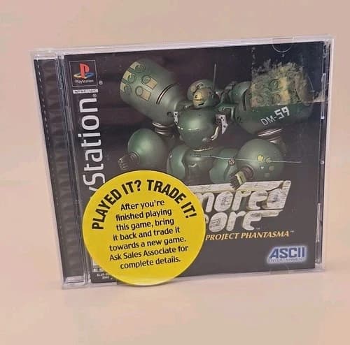 Armored Core: Project Phantasma (PlayStation 1-PS1) CIB W/REG. CARD