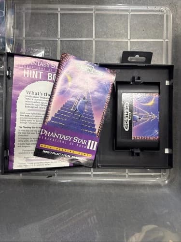 Phantasy Star III: Generations of Doom (Sega Genesis, 1991) W/ Manual CIB