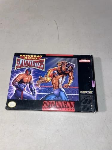 Saturday Night Slam Masters Super Nintendo Entertainment System SNES CIB