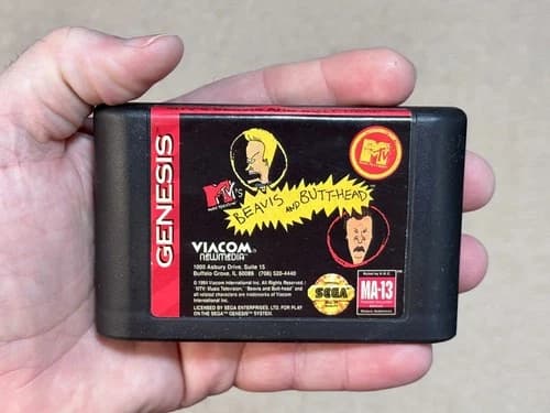 Beavis and Butt-head - Authentic (Sega Genesis) Game Cartridge - Tested