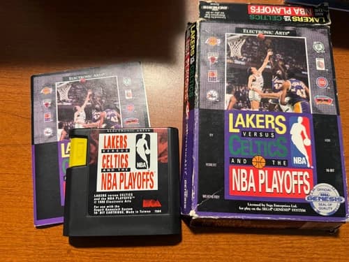 Lakers versus Celtics the NBA Playoffs Sega Genesis CIB Complete in Box VERSION