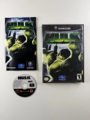 Hulk Nintendo GameCube Video Game Complete 2003 Universal Interactive Marvel