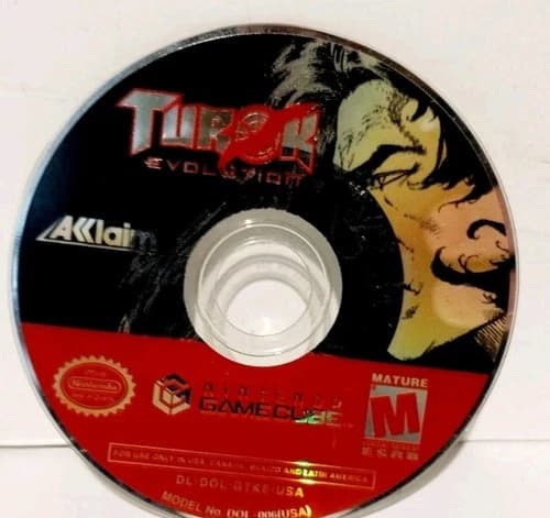 TUROK: EVOLUTION (NINTENDO GAMECUBE, 2002) DISC ONLY TESTED WORKING