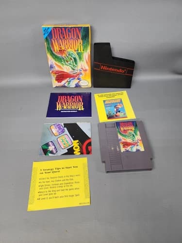 NES Dragon Warrior CIB Complete With Game Box Manual