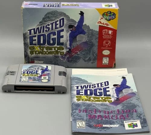 Twisted Edge Extreme Snowboarding Nintendo 64 N64 CIB Complete Authentic Midway