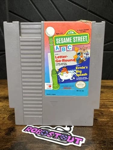 Sesame Street ABC (Nintendo NES) Cleaned, Tested & Authentic⭐