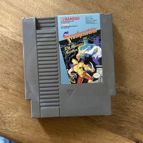 Frankenstein:The Monster Returns (Nintendo Nes 1991)”RARE” COLLECTORS, Authentic