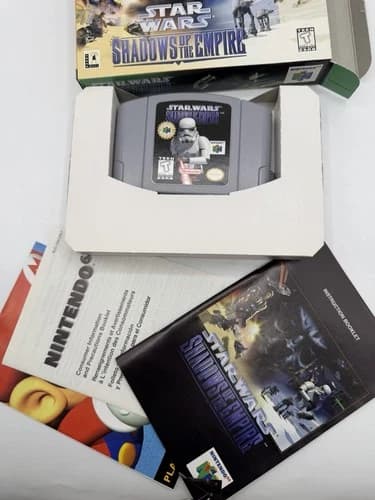 Star Wars Shadows of the Empire N64 Complete In Box CIB Nintendo 64 Tested