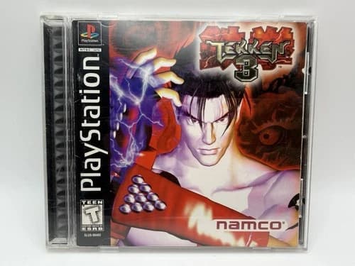 Tekken 3 (Sony PlayStation 1, PS1 1998) Black Label Complete w. Manual