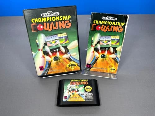 SEGA GENESIS CHAMPIONSHIP BOWLING GAME COMPLETE CIB